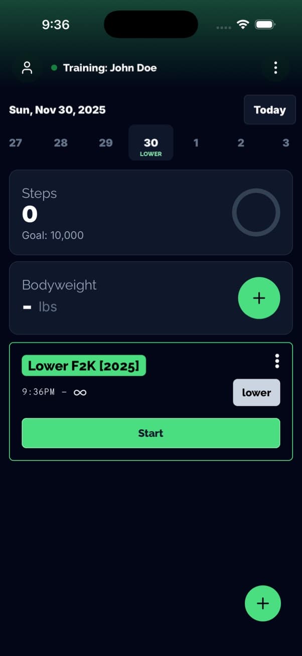 Coach reviewing a client workout with feedback and notes